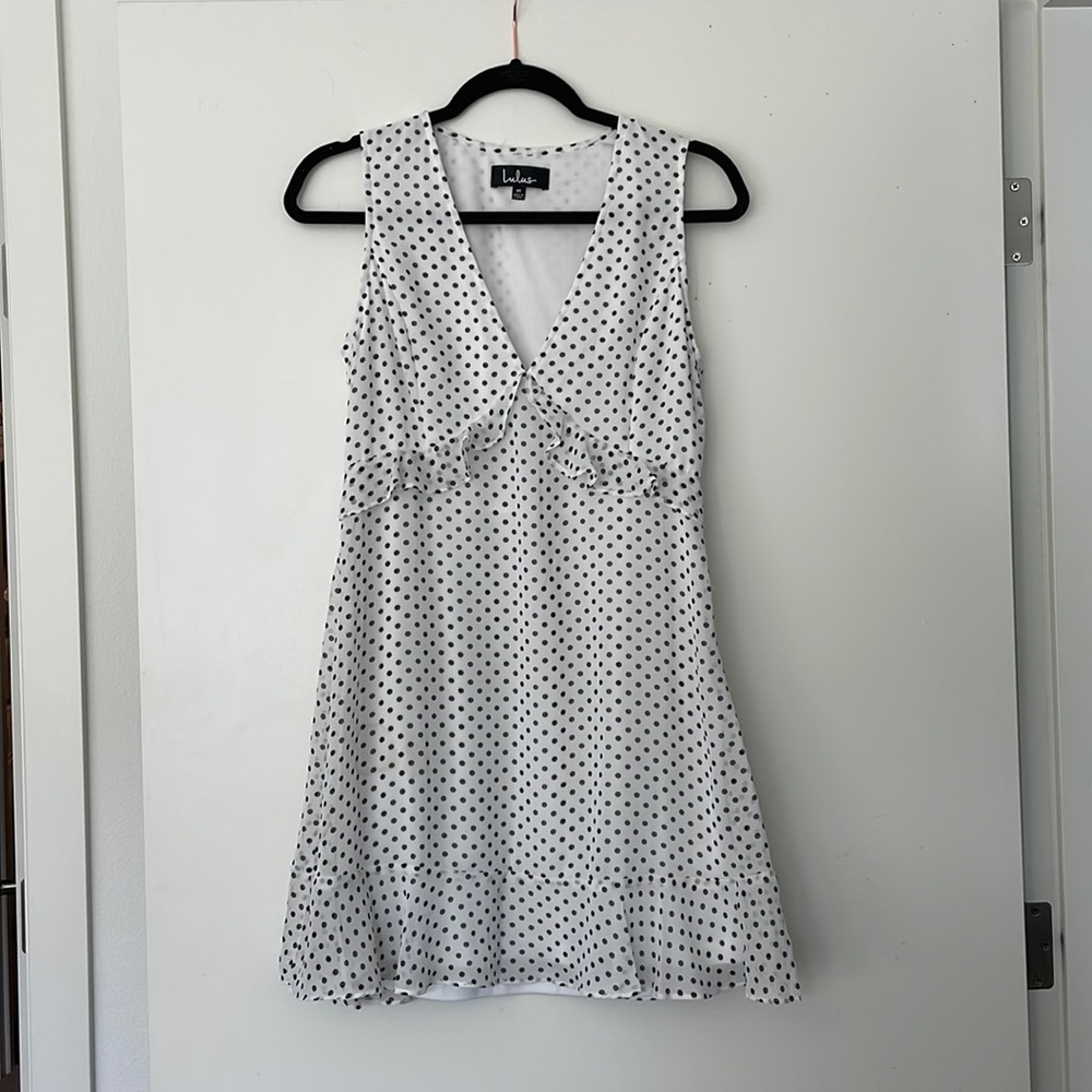 Black/White polka dot Lulus size M dress